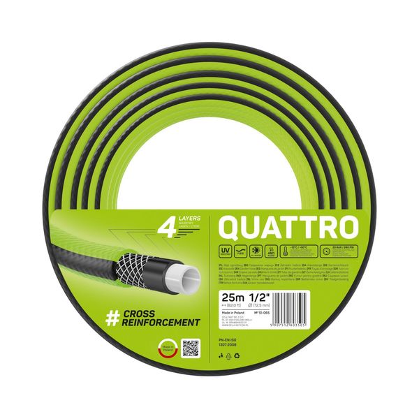 Садовый шланг QUATTRO 1/2" 25 м 10-065 фото