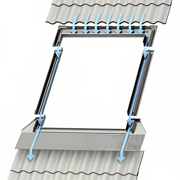 Оклад VELUX (Велюкс) Energy EDW 2000 для высокопрофильных кровельных материалов до 120мм. 55*78 EDW 2000 CK02 фото