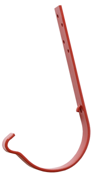 Крюк желоба Novatik RONDA Бело-алюминиевый, 125, 251 1808624577 фото
