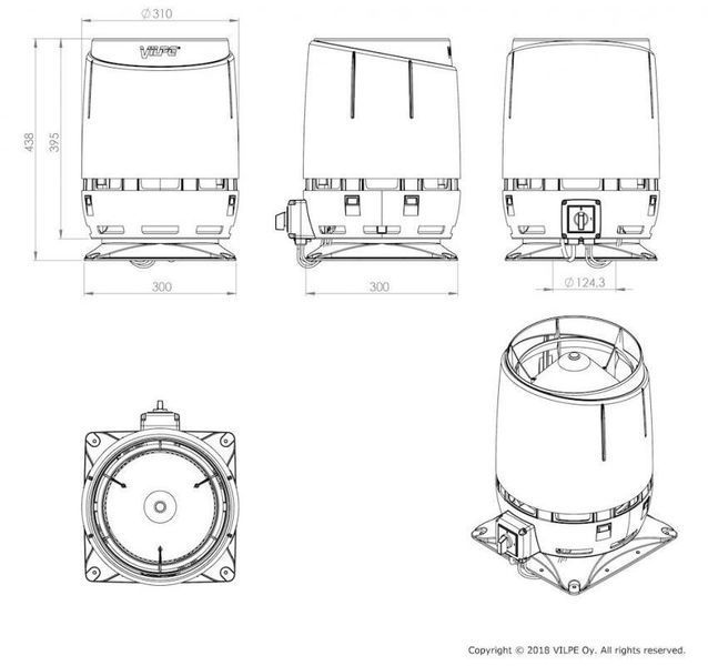 Вентилятор FLOW ECo 125S (ECo 190) Чорний 350202 фото
